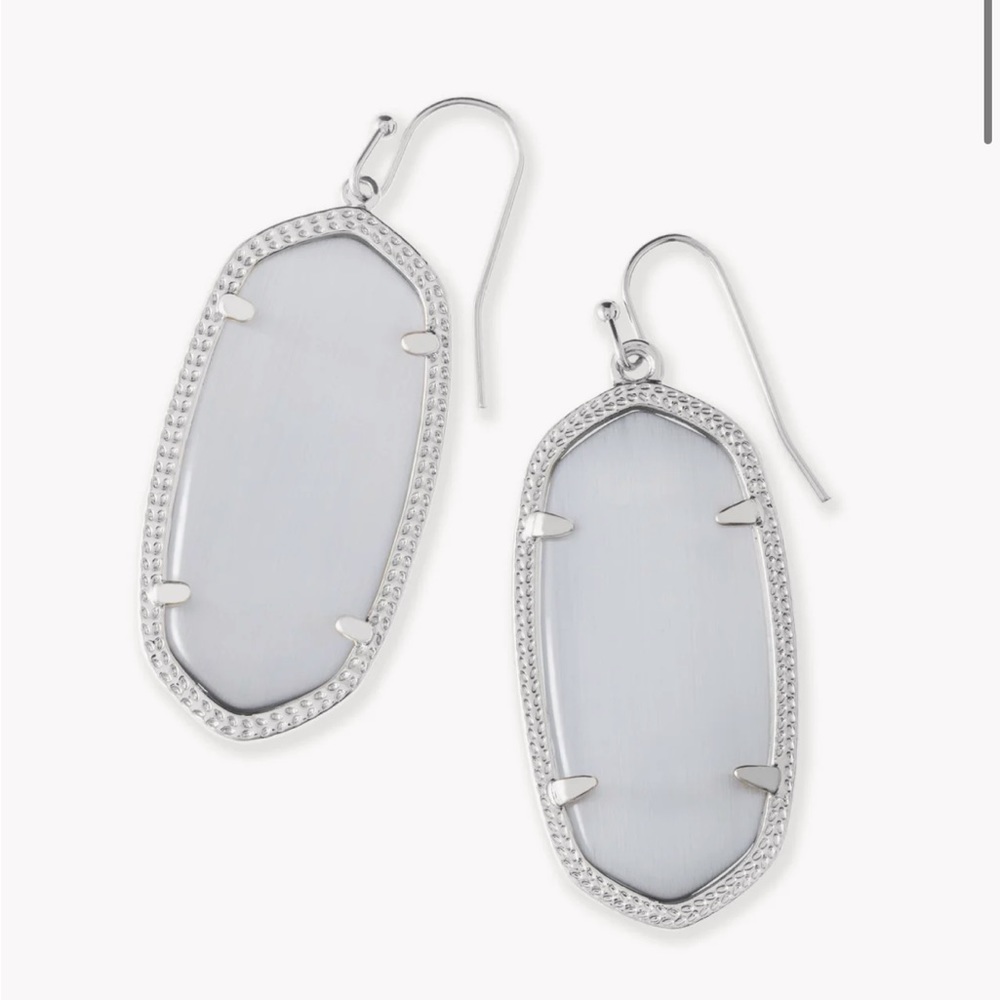 KENDRA SCOTT Elle Silver Drop Earrings